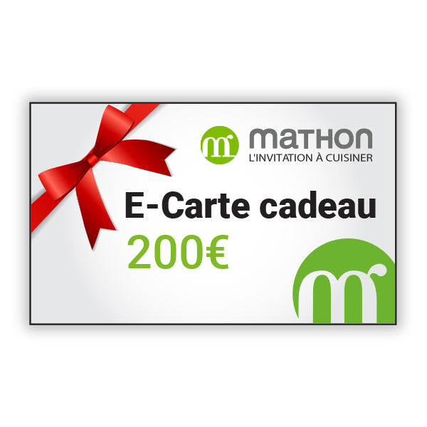 E-carte cadeau Mathon 200€ - Mathon