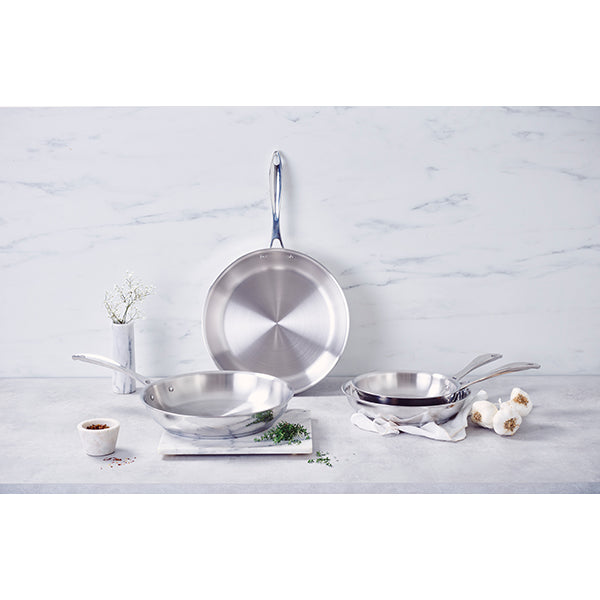 Lot 4 poêles tout inox Chef 20, 24, 28 et 30 cm Beka - Mathon - 4