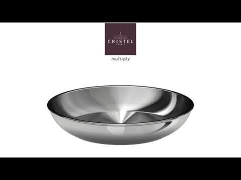 Lot 3 poêles tout inox Casteline 20, 24 et 28 cm et manche amovible Cristel - Mathon - 7