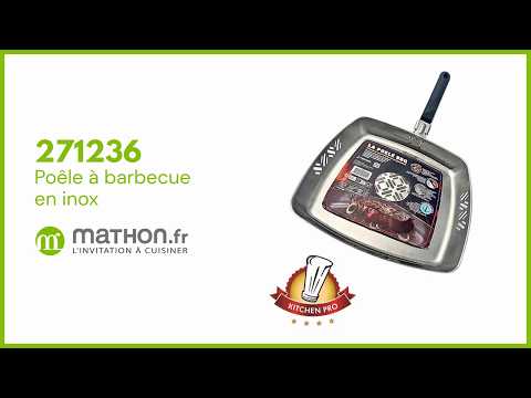 Poêle à barbecue en inox Kitchenpro - Mathon - 6