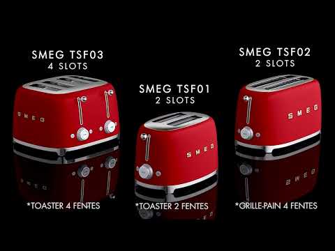 Toaster 4 fentes rouge 2000 W TSF03RDEU Smeg - Mathon - 6